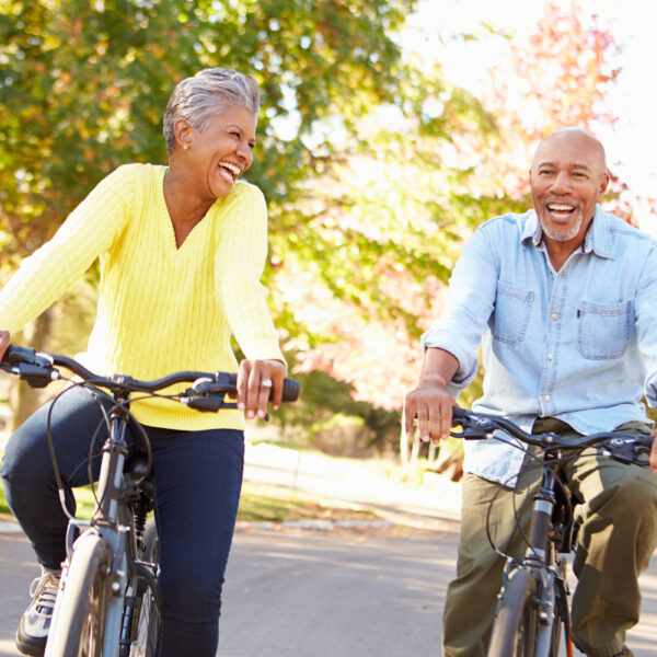 MyFitRx Couple riding bikes